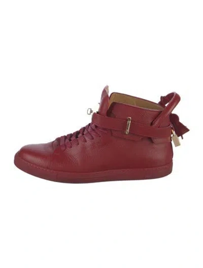 Pre-owned Buscemi Leather Sneakers In Red