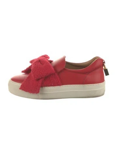 Pre-owned Buscemi Leather Sneakers In Red