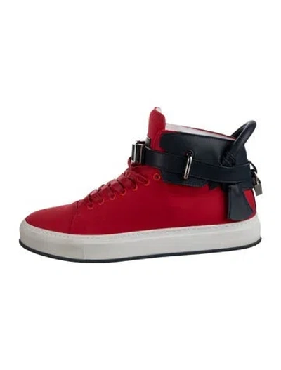 Pre-owned Buscemi Leather Sneakers In Red