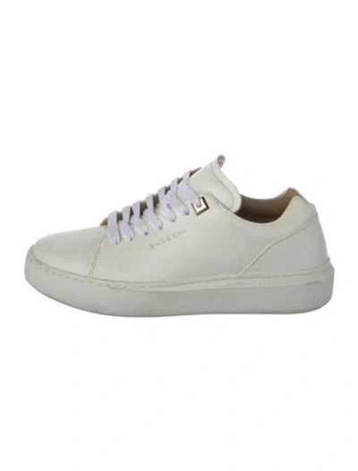 Pre-owned Buscemi Leather Sneakers In White
