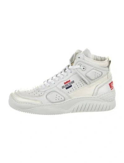 Pre-owned Buscemi Leather Sneakers In White