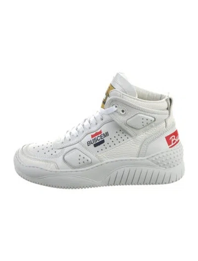 Pre-owned Buscemi Leather Sneakers In White