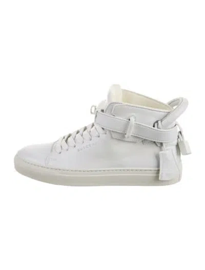 Pre-owned Buscemi Leather Sneakers In White