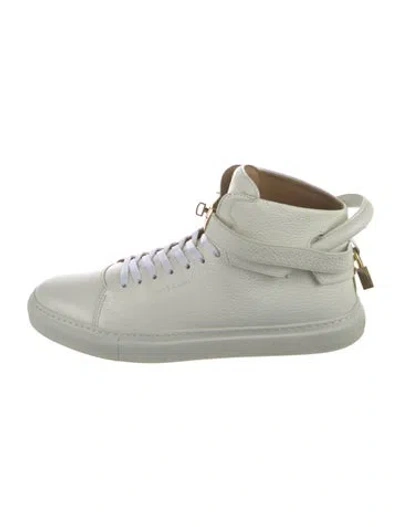 Pre-owned Buscemi Leather Sneakers In White