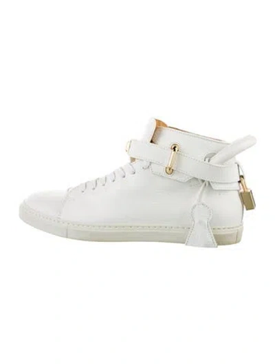 Pre-owned Buscemi Leather Sneakers In White