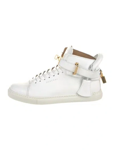 Pre-owned Buscemi Leather Sneakers In White