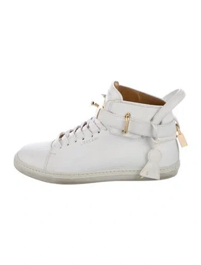 Pre-owned Buscemi Leather Sneakers In White