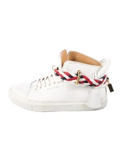 Pre-owned Buscemi Leather Sneakers In White