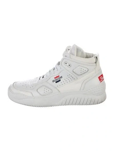 Pre-owned Buscemi Leather Sneakers In White