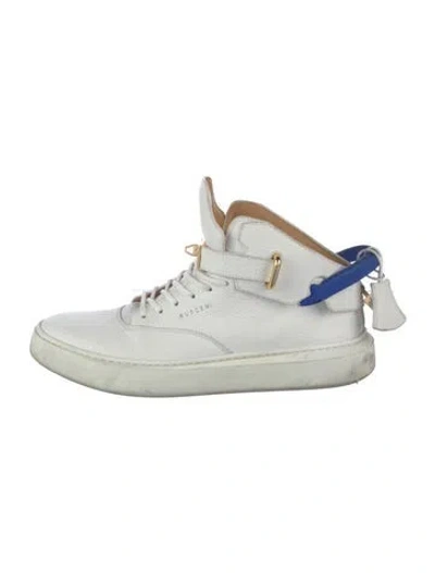 Pre-owned Buscemi Leather Sneakers In White