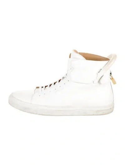 Pre-owned Buscemi Leather Sneakers In White