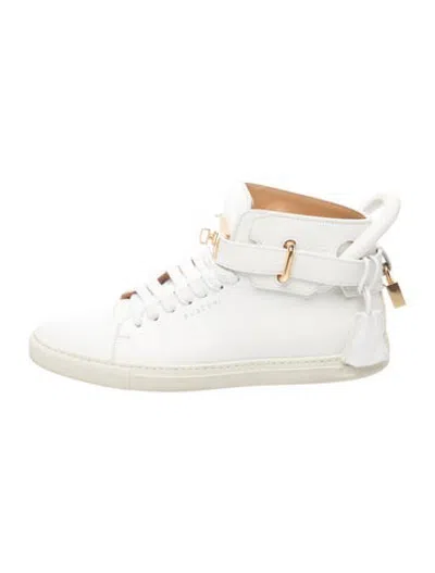 Pre-owned Buscemi Leather Sneakers In White