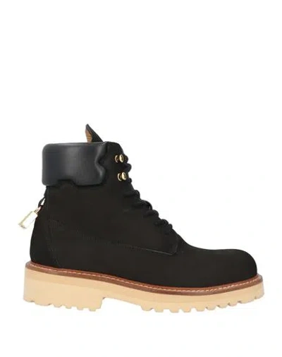 Buscemi Man Ankle Boots Black Size 12 Soft Leather