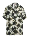 Buscemi Palm Tree Print Short-sleeve Shirt In Off White