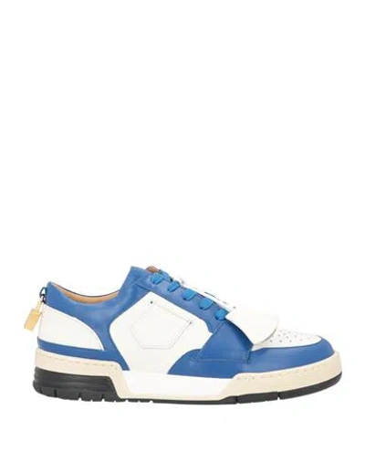 Buscemi Man Sneakers Blue Size 9 Calfskin