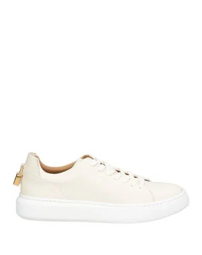 Buscemi Man Sneakers Ivory Size 7 Leather In White