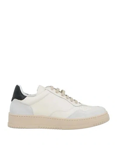 Buscemi Man Sneakers Ivory Size 9 Leather In White