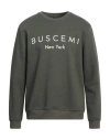 Buscemi Man Sweatshirt Military Green Size M Cotton