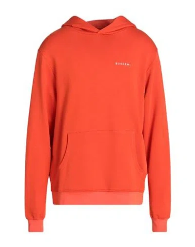 BUSCEMI BUSCEMI MAN SWEATSHIRT ORANGE SIZE L COTTON, POLYESTER