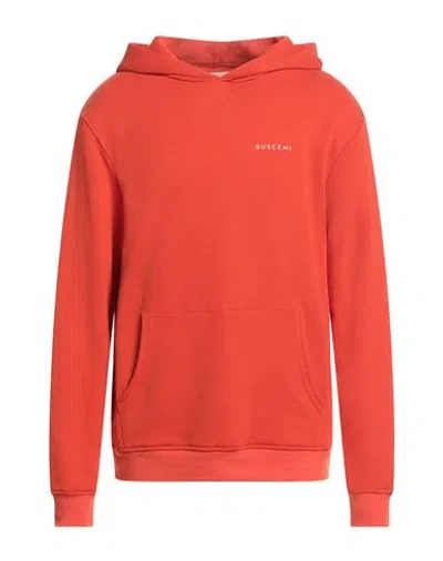 BUSCEMI BUSCEMI MAN SWEATSHIRT TOMATO RED SIZE XL COTTON