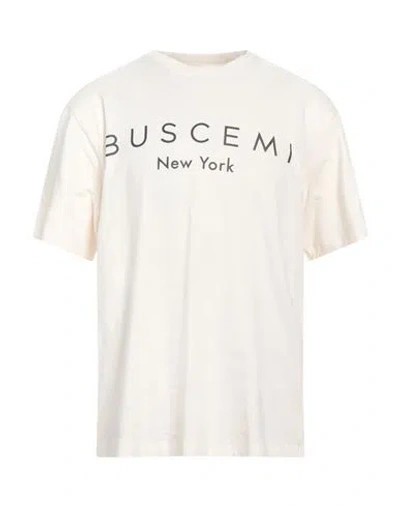 Buscemi Man T-shirt Beige Size L Cotton In White