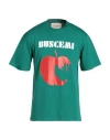 Buscemi Man T-shirt Emerald Green Size Xl Cotton