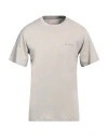 Buscemi Man T-shirt Light Grey Size M Cotton, Elastane