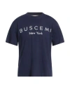Buscemi Man T-shirt Navy Blue Size Xl Cotton