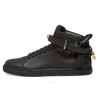 Buscemi Men's Black High-top 100 Mm Leather Sneakers