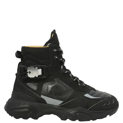 Buscemi Men's Black Kombat High-top Sneakers In Gray
