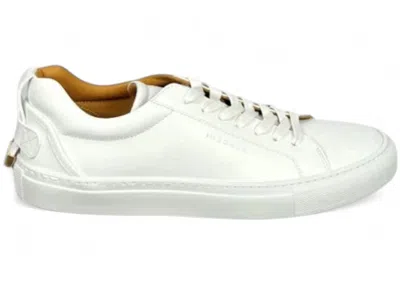 Pre-owned Buscemi Men's  Lyndon Leather Sneakers In White