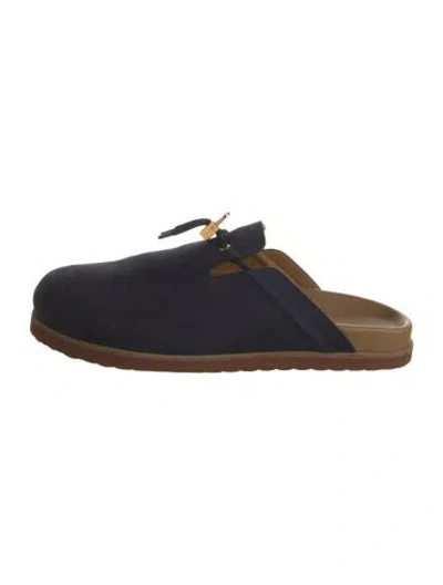 Pre-owned Buscemi Nubuck Sandals In Blue
