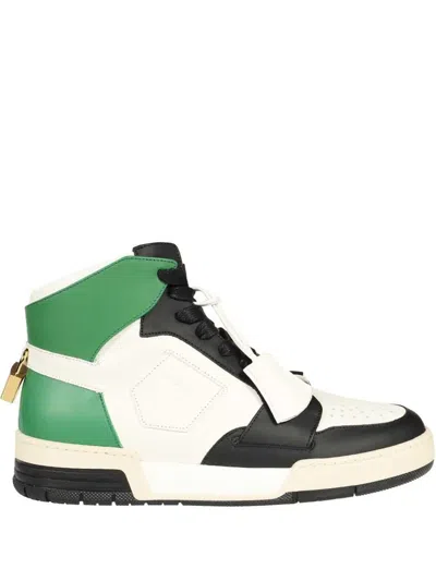 Buscemi Panelled High-top Sneakers In Black