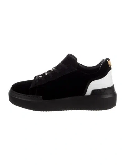 Pre-owned Buscemi Velvet Sneakers In Black