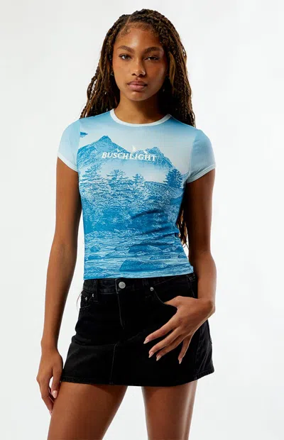 Busch Light Women's Mountain View Skimmer T-shirt In Multi