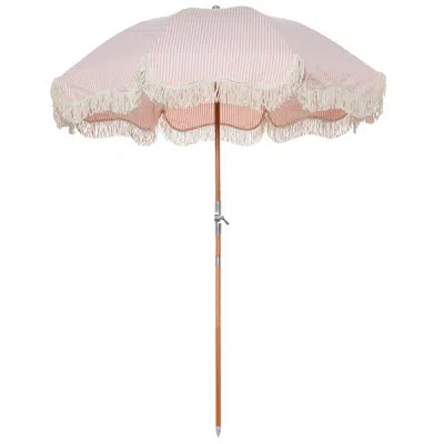 Business & Pleasure 2022/2023 72'' Striped Outdoor Beach Umbrella In Lauren's Pink Stripe