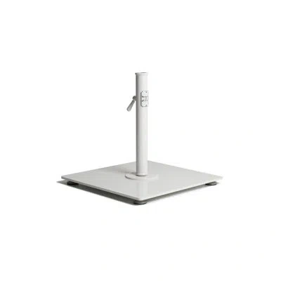 Business & Pleasure 35 Steel Plastic In Ground Umbrella Base In White