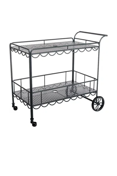 Business & Pleasure Al Fresco Bar Cart In Black
