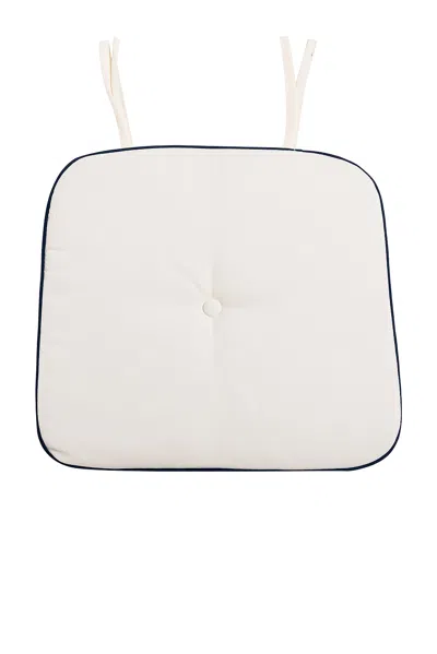 Business & Pleasure Al Fresco Dining Chair Cushion In White