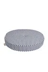 Business & Pleasure Circular Pillow In Laurens Navy Stripe