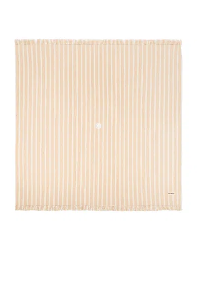 Business & Pleasure Beach Blanket In Monaco Natural Stripe