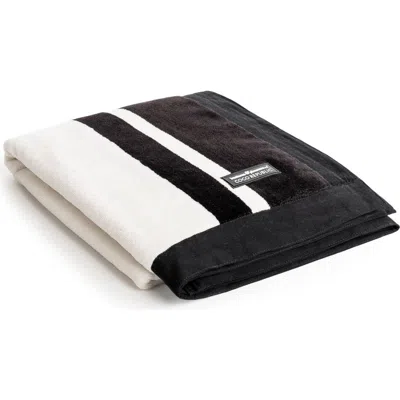 Business & Pleasure Business And Pleasure Co Coco Republic Beach Towel In Black White