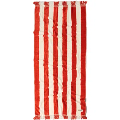 Business & Pleasure Business And Pleasure Co Holiday Fringe Beach Towel In Red