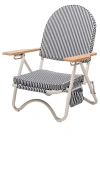 Business & Pleasure Pam Chair In Laurens Navy Stripe
