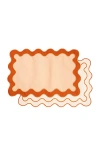 Business & Pleasure Placemat Set Of 4 In Riviera Pink
