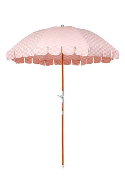 Business & Pleasure Business And Pleasure Co Premium Beach Umbrella In Pink
