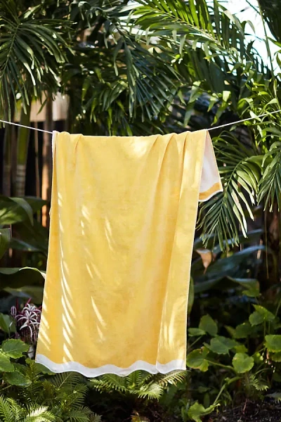 Business & Pleasure Riviera Beach Towel In Yellow