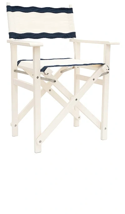 Business & Pleasure Stuhl Directors Chair Table Height In White