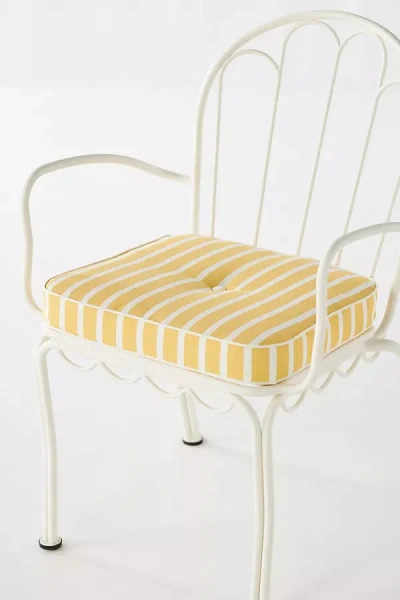 Business & Pleasure Co. The Al Fresco Chair Cushion In Yellow