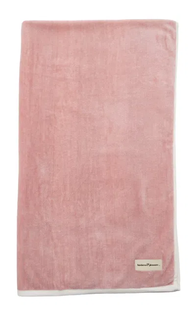 Business & Pleasure - Cotton Terry Beach Towel - Pink